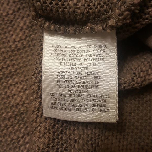 Deletta Nubby Circle Taupe Sweater Top - Picture 8 of 8